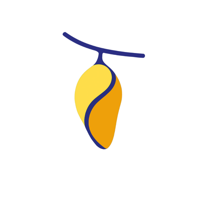 Cocon jaune, orange et bleu - Devenir Formation